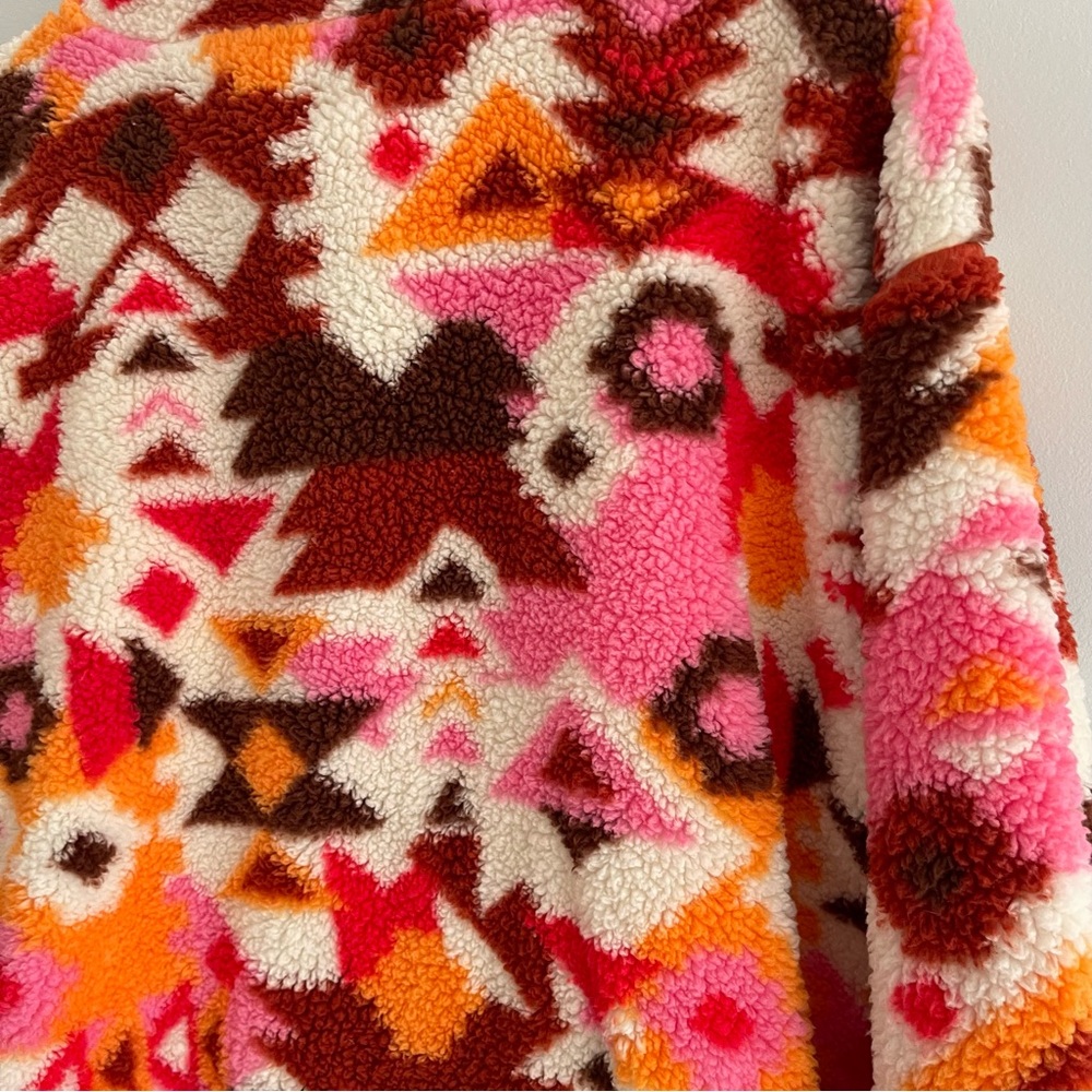 Colorful Geometric Pattern Women's pullover 2x - Picture 4 of 4